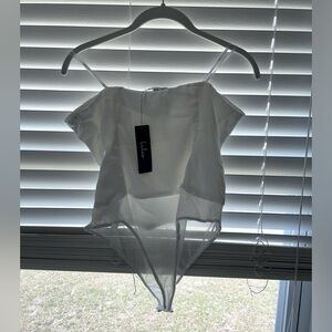 Lulus Strapless Satin Bustier Bodysuit